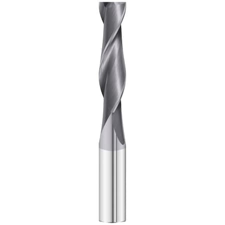 Fullerton Tool 2-Flute - 30 Degree Helix - 3215 GP End Mills, TIALN, RH Spiral, Square, Extra-Long, 3/8 30124